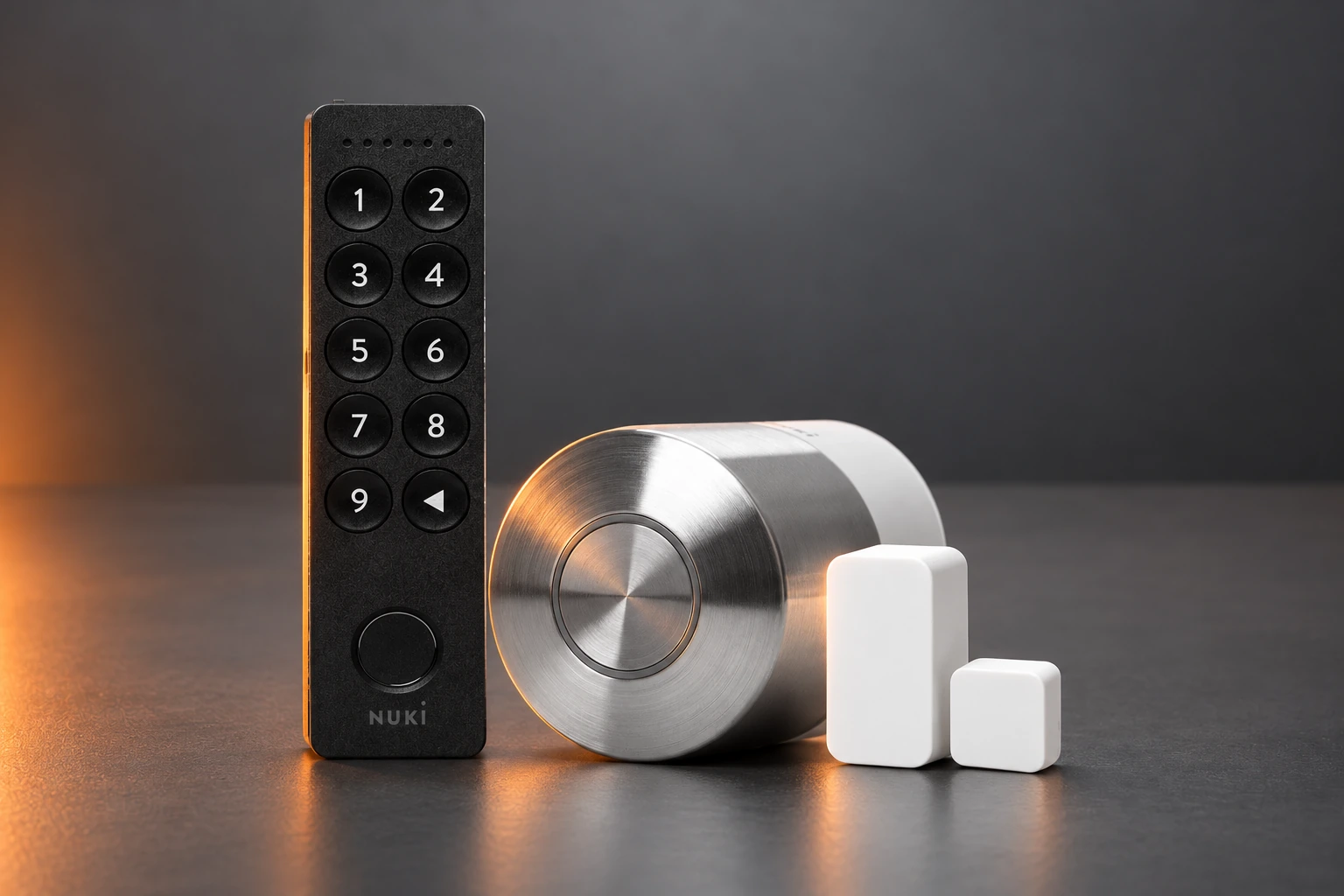 Nuki motorisation with keypad for access management