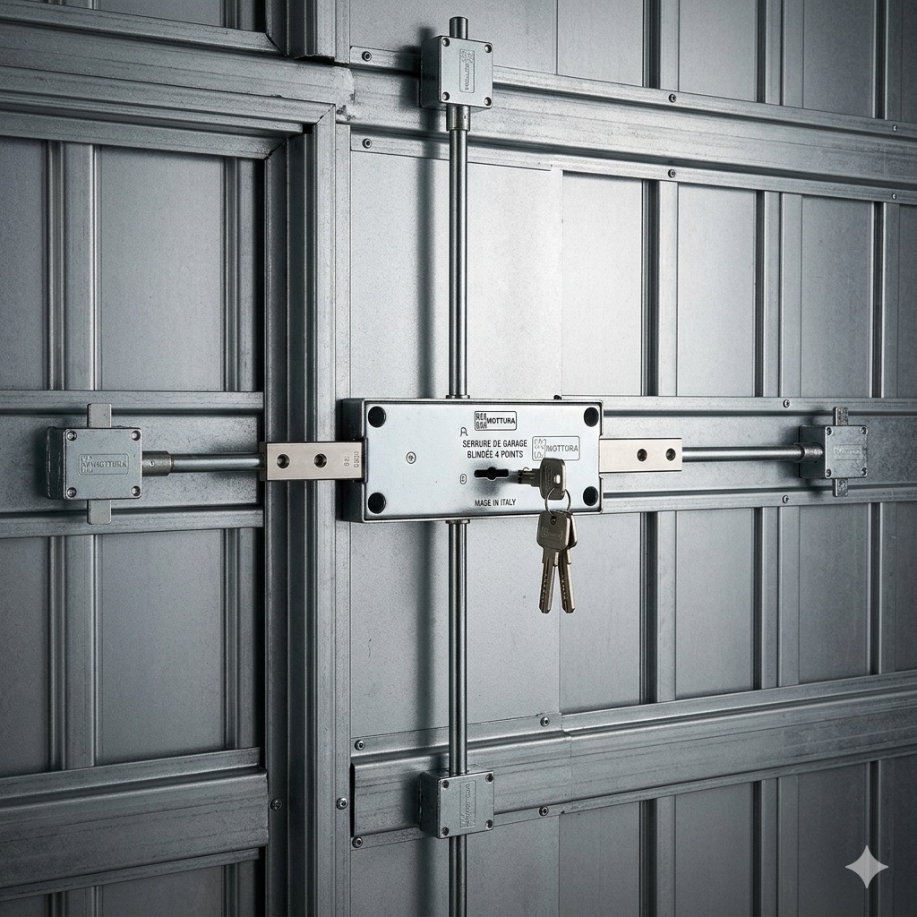 Serrure Mottura 4 points le rempart ultime pour votre porte de garage