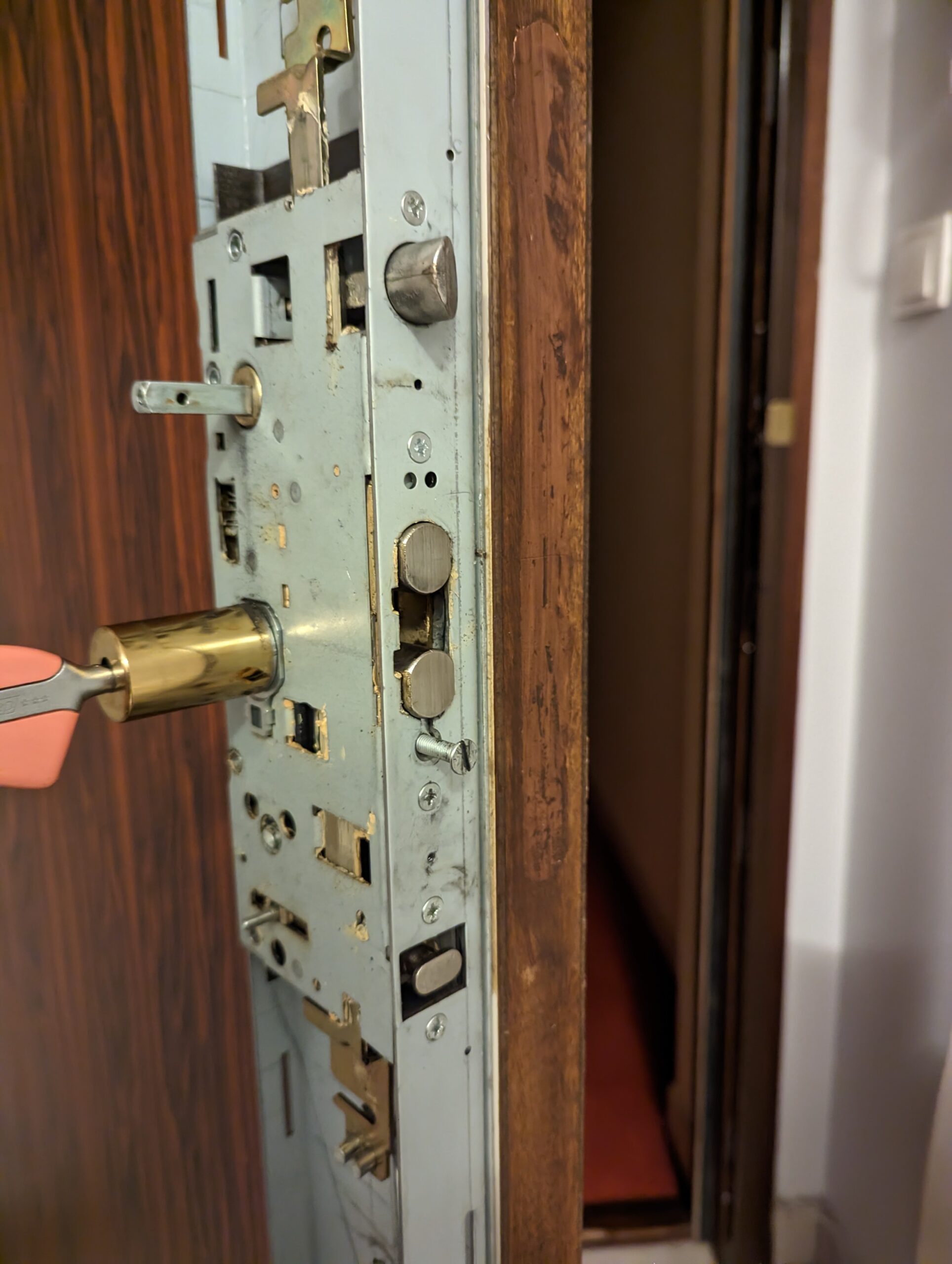 Multipoint lock mechanism with cylinder — MULTISECU